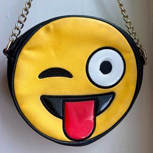 Olivia Miller Smiley Face Winking Emoji Purse